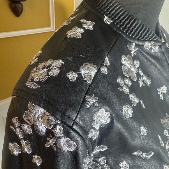 Michael Kors Sakura Embroidered Black Jacket - Picture 10 of 16